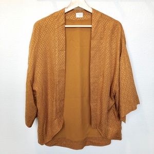 A New Day Mustard Kimono